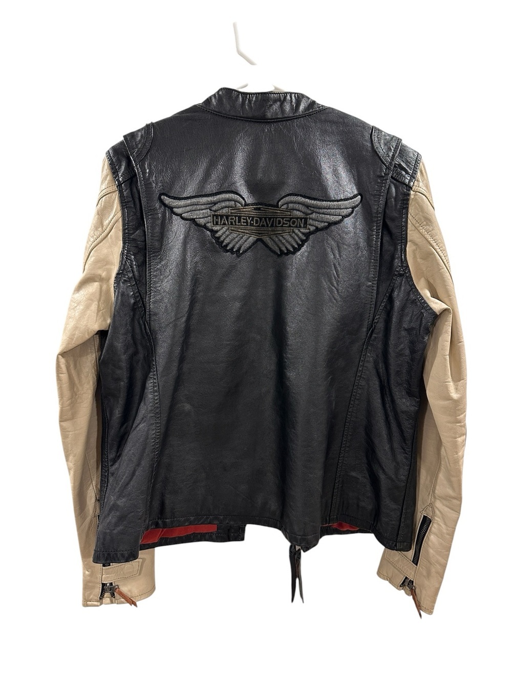 Women’s Slimfit Harley-Davidson Pushrod #1 Leather Jacket - Picture 3 of 12